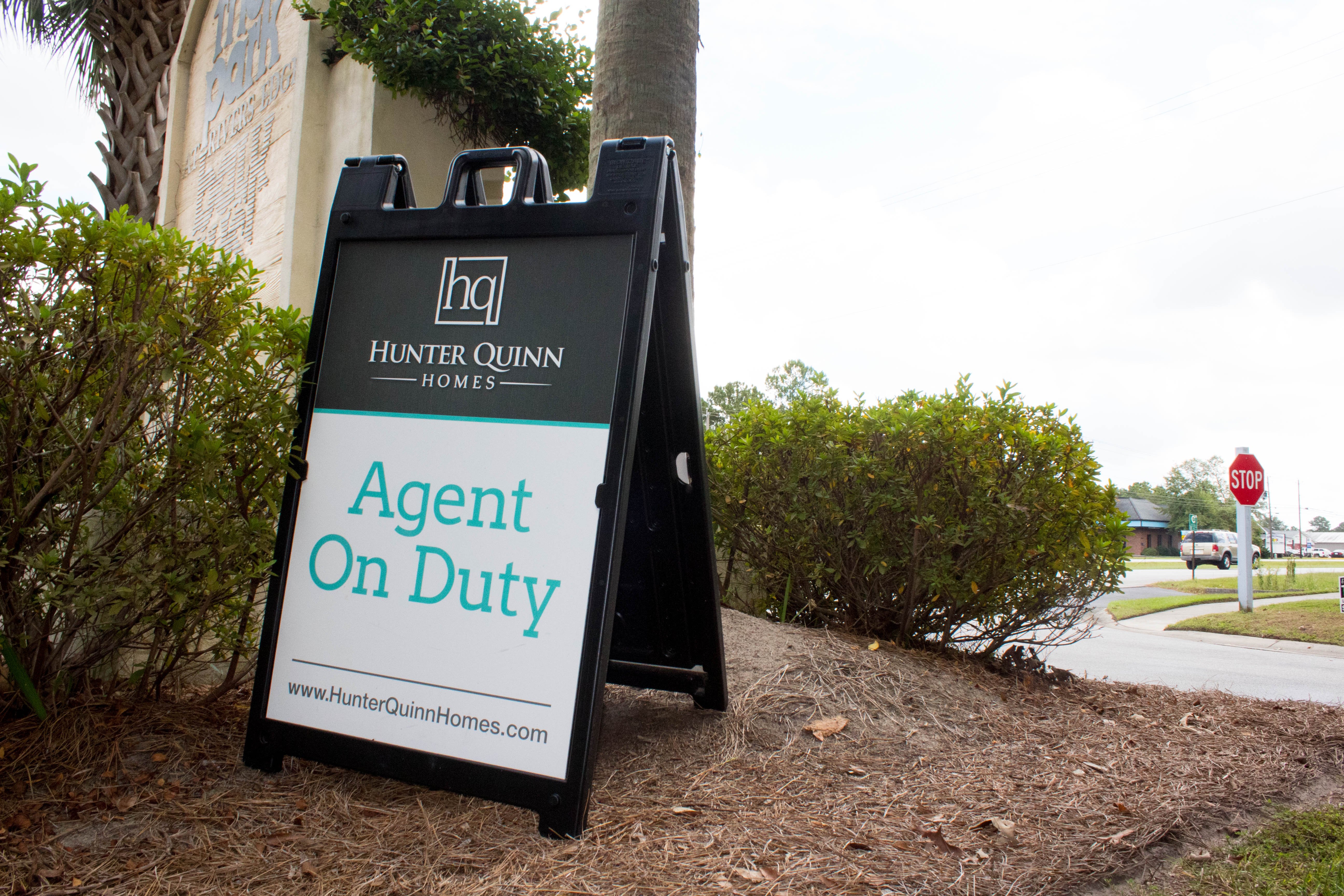 Real Estate Agent on Duty Plastic A-Frame Sign