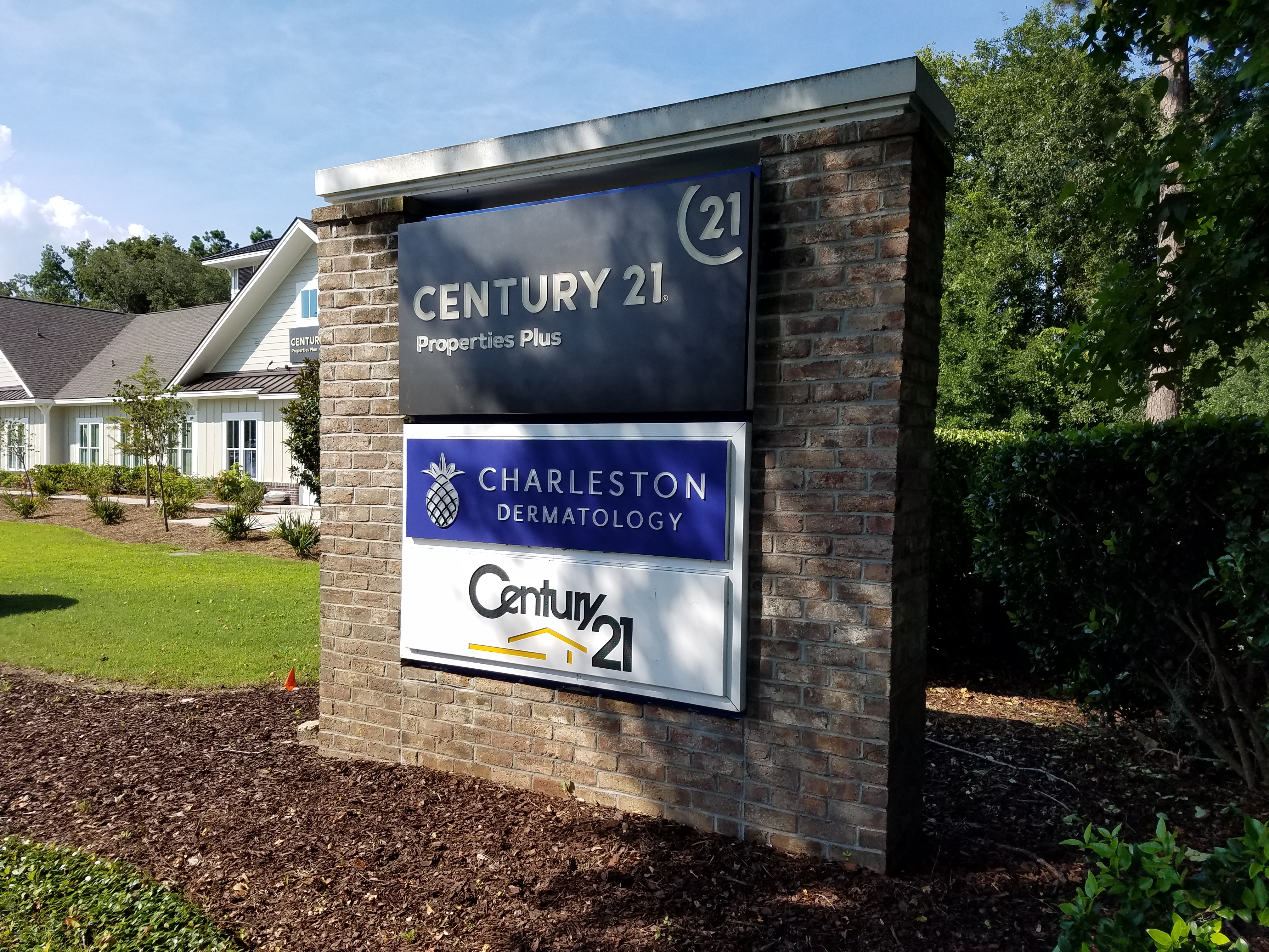 Roadside Monument Sign for Century 21 Office Charleston SC