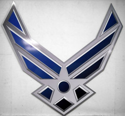 Air Force Custom Shaped Dibond Sign for Military Unit