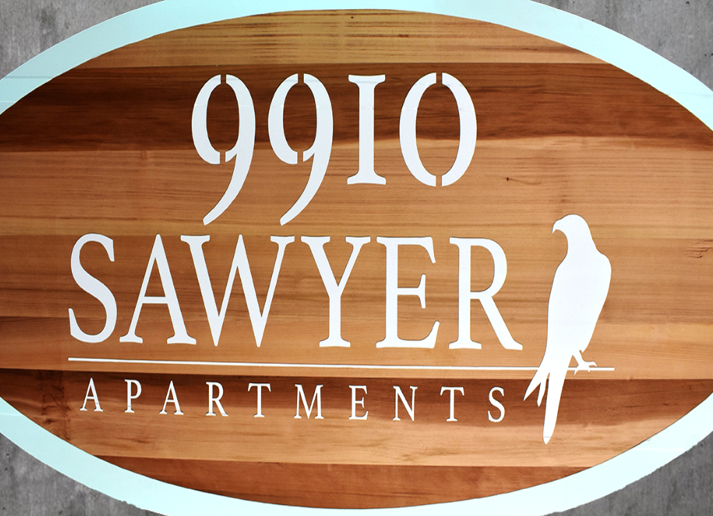 Sandblasted Cedar Wood Signs For Real Estate Office