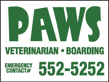 Paws Veterinarian Original Sign